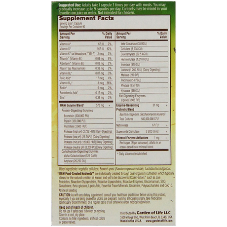 Garden of Life RAW Enzymes Men