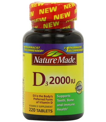 Nature Made Vitamin D3 2000 IU Value