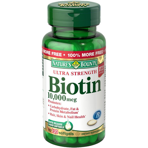Nature's Bounty Biotin 10000 MCG Softgels 120 Count